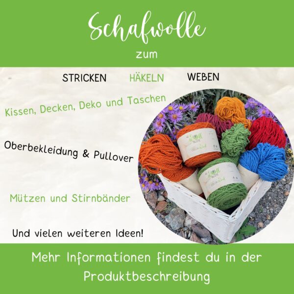 Schafwolle zum stricken