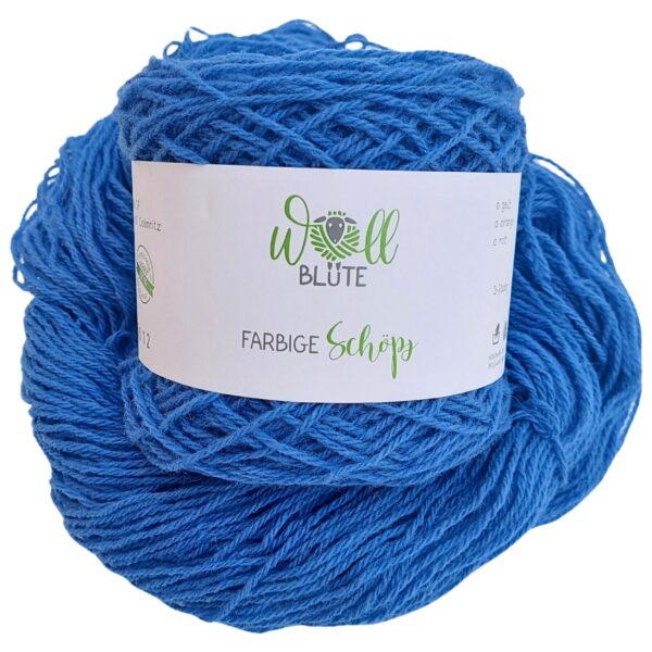 Strickwolle blau