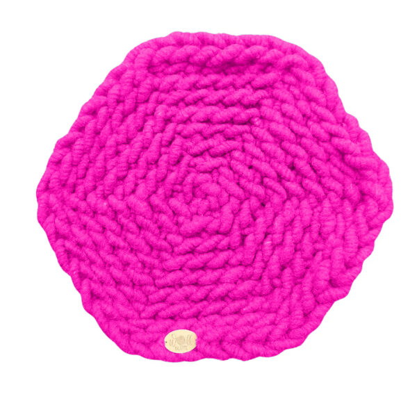 Sitzkissen rund Pink dick